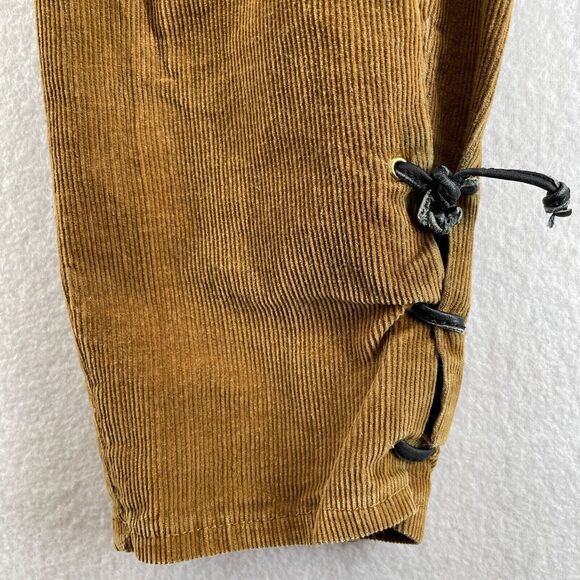 LIZ ROBERTS ROBERT ELLIOT Pants 3 4 Corduroy Tapered Paperbag Riding Brown VTG - Picture 7 of 16